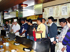 在札外国人の為の料理教室風景